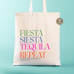 Mexican Wedding Favors | Mexican Party Favors | Bachelorette Party Favors | Destination Wedding Welcome Bags | Fiesta Siesta Tequila Repeat