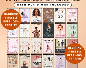 2026 PLR Digital Planner Bundle: 35+ Canva Templates, MRR (Digital Download)