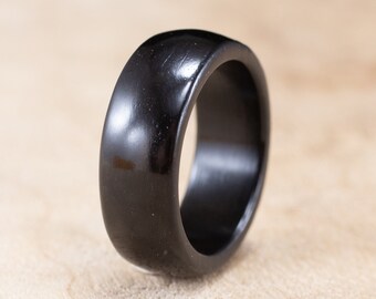 Size 8 - Ebony Wood Ring No. 233