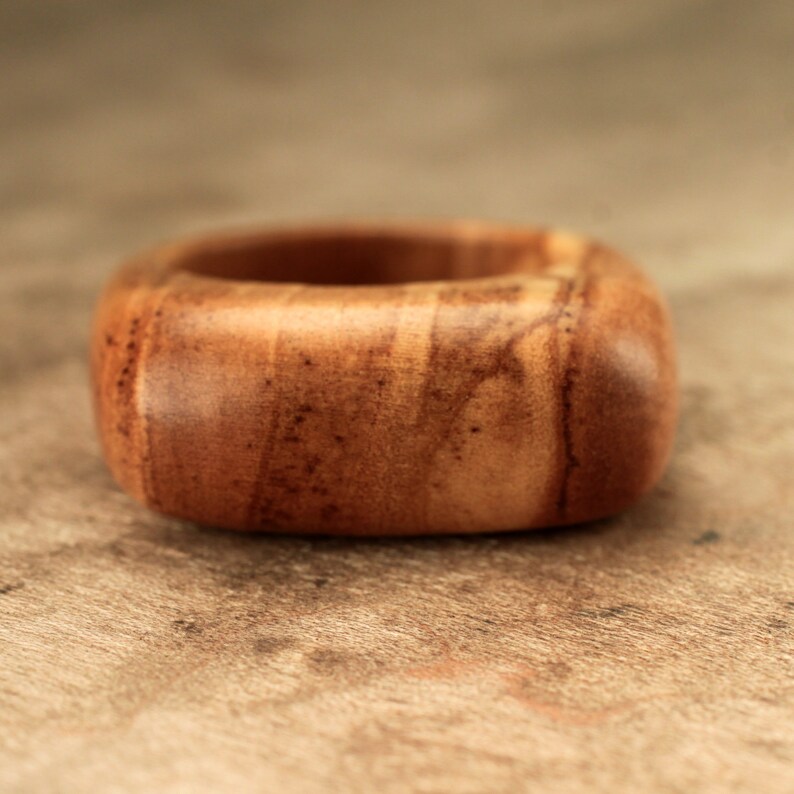 Size 10.75 Bethlehem Olive Wood Ring No. 15 image 5