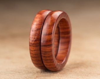 Size 5 - Stacking Mopani Wood Rings No. 135