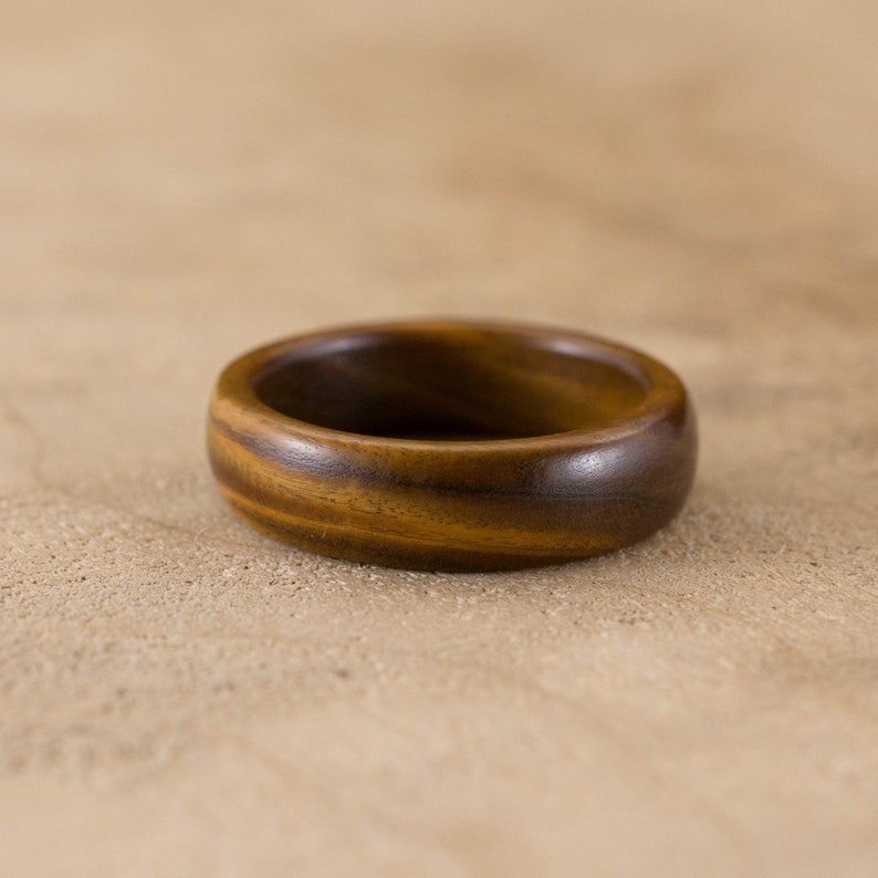 Size 9 Guayacan Wood Ring No 465