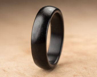 Size 13.75 - Ebony Wood Ring No. 210