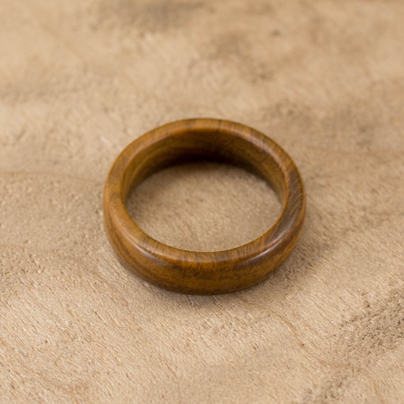 Size 9 Guayacan Wood Ring No 465