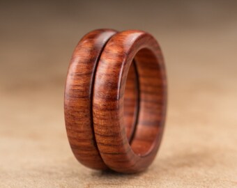 Size 5 - Stacking Mopani Wood Rings No. 134