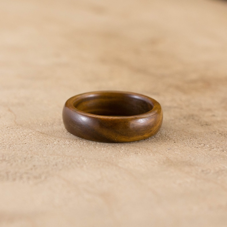 Size 9 Guayacan Wood Ring No 465