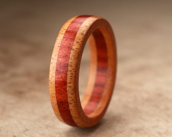 Size 13.25 - Orange Redheart Wood Ring