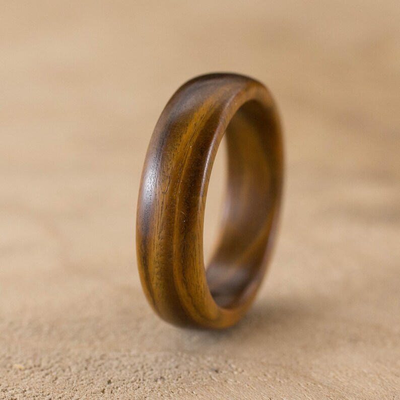 Size 9 Guayacan Wood Ring No 465