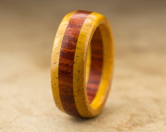 Size 7 - Orange Redheart Wood Ring No. 26