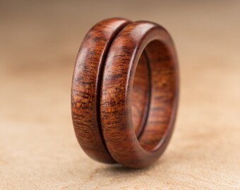 Size 5 - Stacking Mopani Wood Rings No. 132