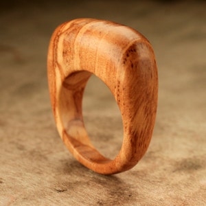 Size 10.75 Bethlehem Olive Wood Ring No. 15 image 1