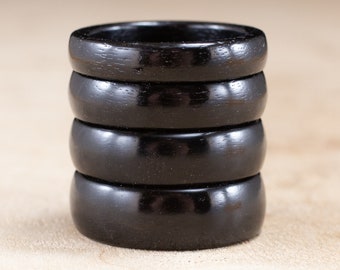 Custom Ebony Wood Ring