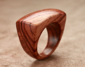 Size 8.25 - Honduran Rosewood Dome Top Ring