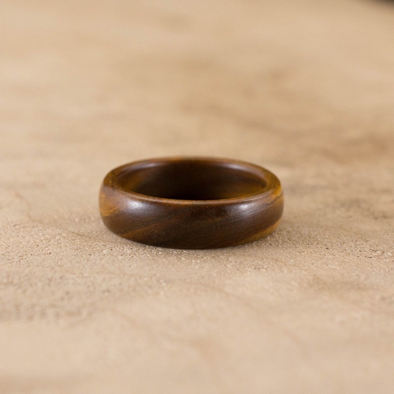 Size 9 Guayacan Wood Ring No 465