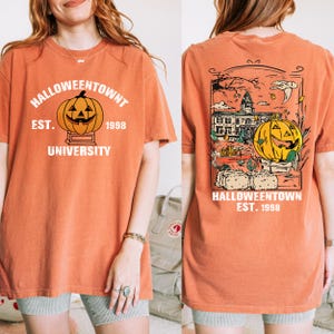 Comfort Colors® Vintage Halloweentown 1998 Tshirt, 2 Side Halloweentown University Shirt, Fall Tee, Halloweentown Tee, Halloween Retro Shirt
