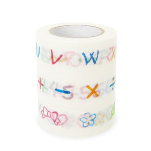 CLEARANCE SALE - 50% OFF - Colte Washi Masking Tape - Letters, Numbers & Symbols - Set 3