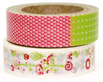 10% off sale - Decollections Masking Tape - Patchwork - single roll