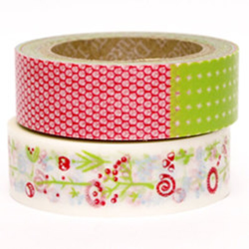 10% off sale Decollections Masking Tape Patchwork single roll image 1