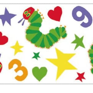 CLEARANCE SALE - 50% OFF - Funtape Masking Tape - The Very Hungry Caterpillar Numbers - 30mm wide
