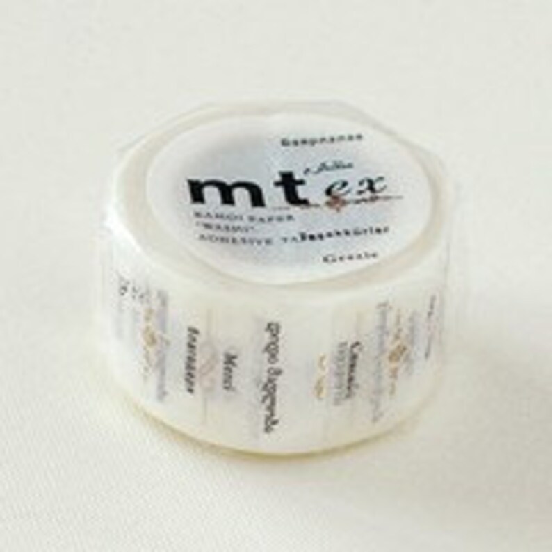 Mt Ex Washi Masking Tape Thank You 15m Roll Etsy