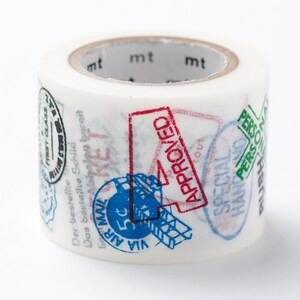 CLEARANCE SALE - 25% OFF - mt ex Washi Masking Tape - Airmail Postage Stamps
