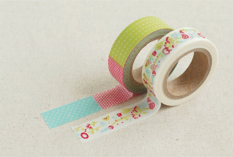 10% off sale Decollections Masking Tape Patchwork single roll image 3