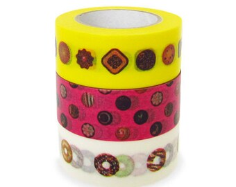 Colte Washi Masking Tape - Sweets & Treats - Wide Set 3