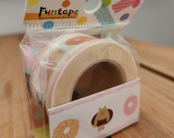 Funtape Masking Tape - Doughnut Bears - 25mm - 25% off