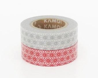 mt Washi Masking Tape - Red Stars - (15m roll)