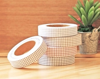 20% off sale - Decollections Fabric Masking Tape - Checks