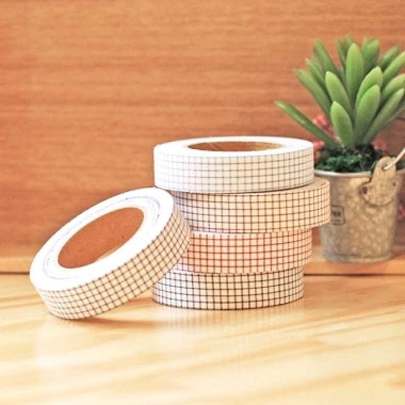 20% off sale Decollections Fabric Masking Tape Checks image 1
