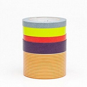 CLEARANCE SALE - 25% OFF - mt Washi Masking Tape - Suite R - Japanese Set 5