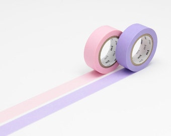 mt Washi Masking Tape - Rose Pink & Lavender - Set 2