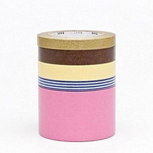 CLEARANCE SALE - 25% OFF - mt Washi Masking Tape - Suite N - Set 5