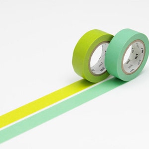 CLEARANCE SALE - 25% OFF - mt Washi Masking Tape - Yellow Green (single roll)