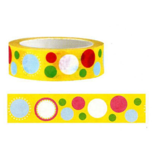 25% off sale - Funtape Masking Tape - Orange Spots