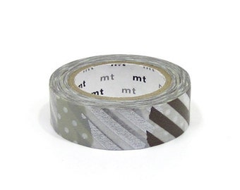 mt Washi Masking Tape - Patch G - Metallic Collage