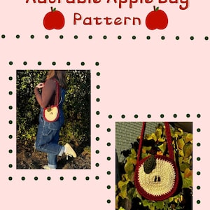 Adorable Apple Bag Crochet PATTERN