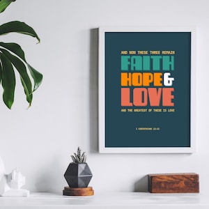 Set of 3 Digital Prints | Faith, Hope & Love