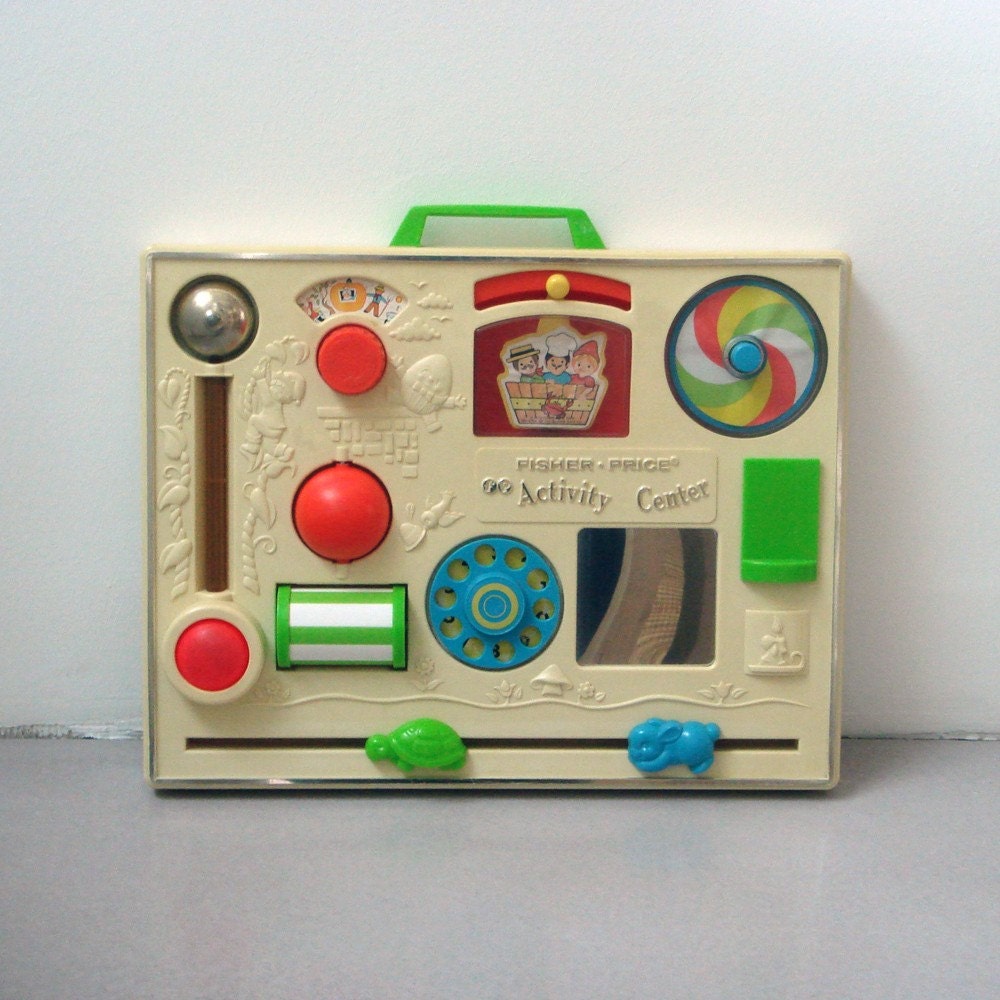 Vintage activity center / fisher price toy Etsy