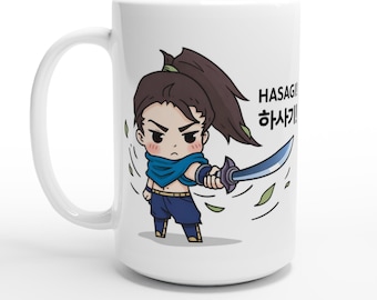 Kubek Yasuo League of Legends | Ceramiczny kubek fanowski o pojemności 15 uncji