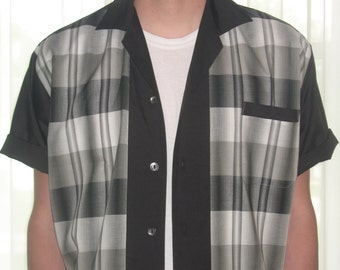 メンズ ロカビリー シャツ ジャック レッド&ブラック - Etsy 日本 メンズ ロカビリー シャツ ジャック レッド&ブラック - Etsy 日本