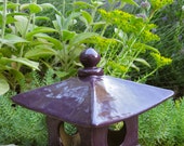 Handbuilt Ceamic Japanese Garden Lantern hand built ceramic hand-built ceramic Fragmented