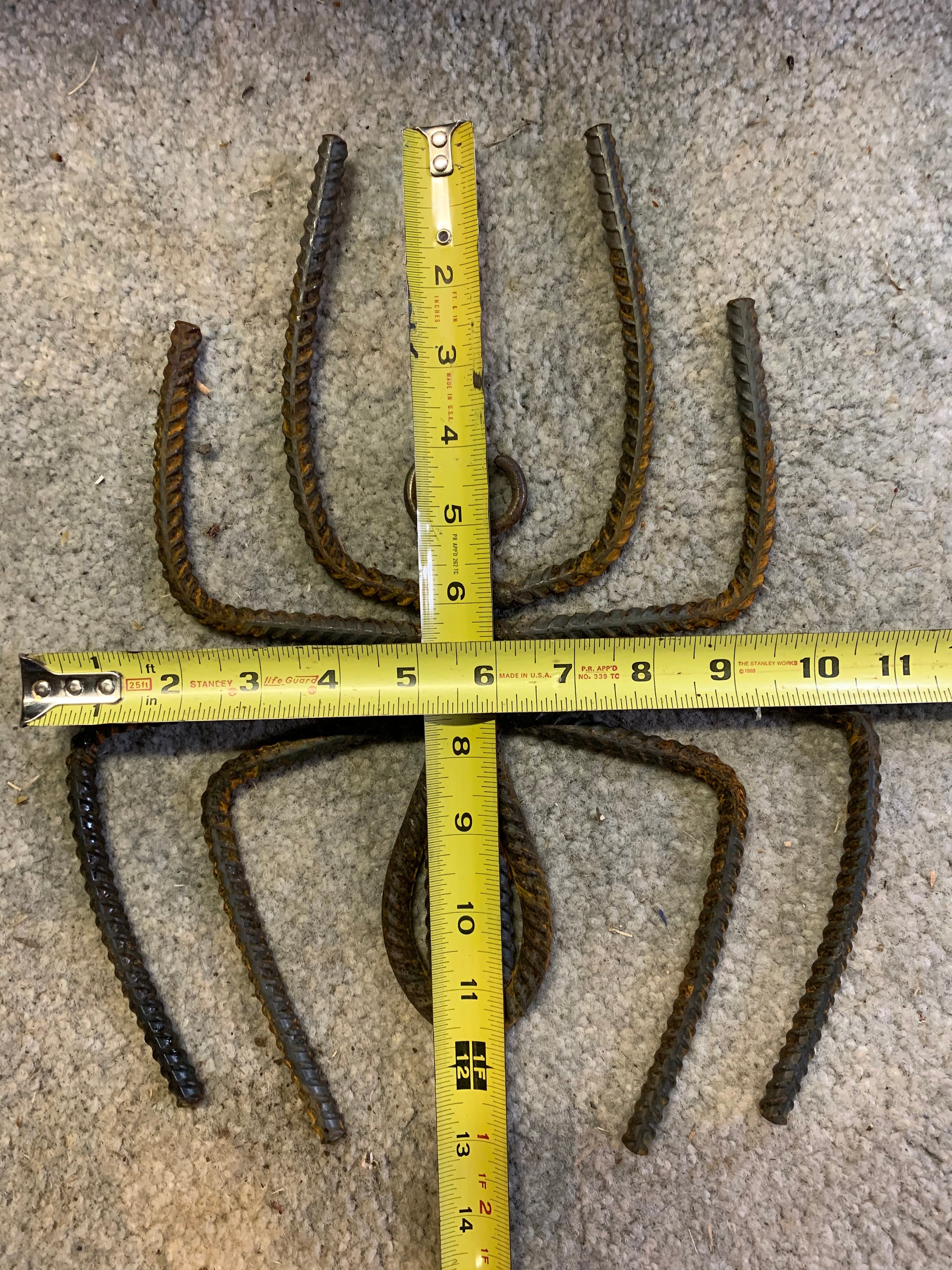 Metal Spider Rebar One of a Kind Original Garden Art Rustic Halloween