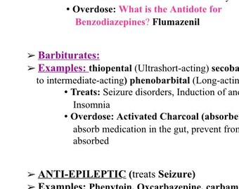 Nursing Pharmacology Study Guide (Neuro/Mental health)