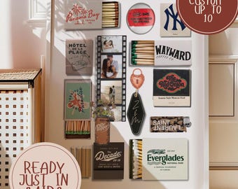 Custom Matchbook Art Print | Personalized Retro Wall Decor (Digital Download)