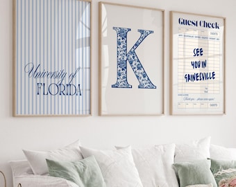 College Prints Custom College Prints Custom wall art Custom College Prints Custom dorm decor Custom wall art Custom stripe decor