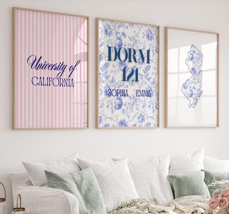 Bama Prints, College wall art, dorm decor, floral decor, college prints, Alabama Prints, Alabama wall art, floral wall art, dorm prints, Alabama dorm decor, College decision, University of bama