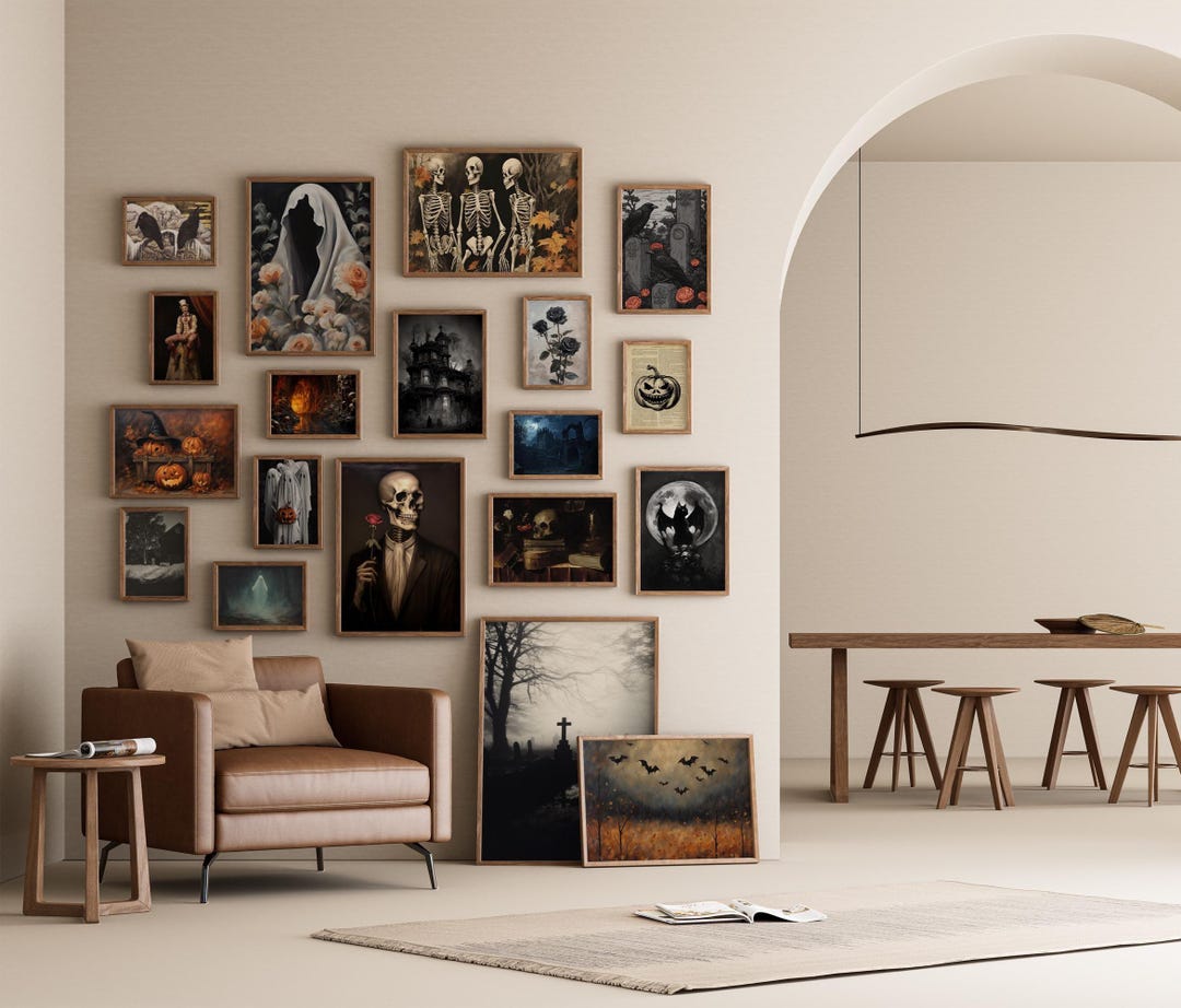 Dark Academia Gallery Wall Art: Vintage Gothic Decor Prints (digital ...