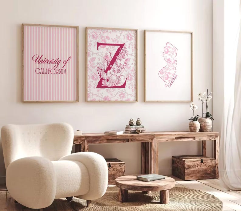 Bama Prints, College wall art, dorm decor, floral decor, college prints, Alabama Prints, Alabama wall art, floral wall art, dorm prints, Alabama dorm decor, College decision, University of bama